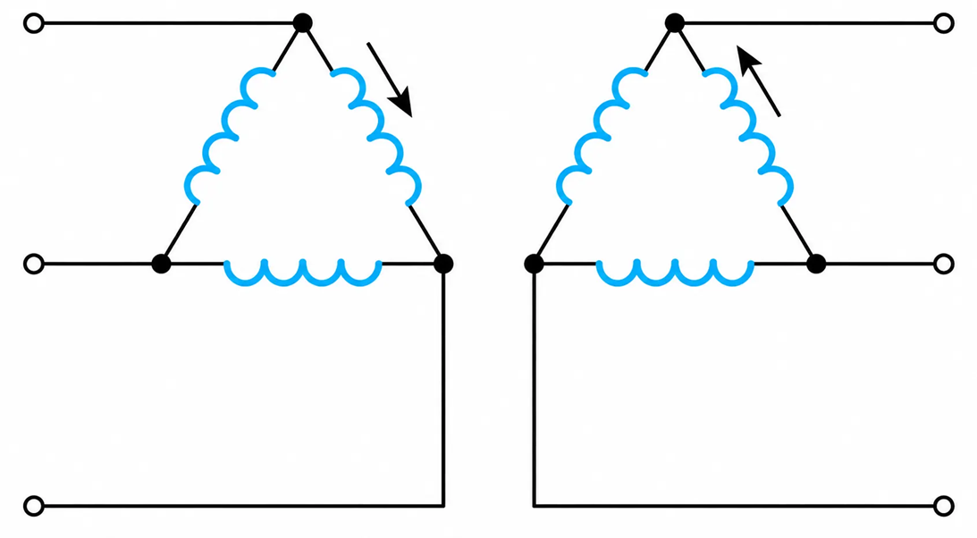 Delta&ndash;Delta Transformer Winding Connection