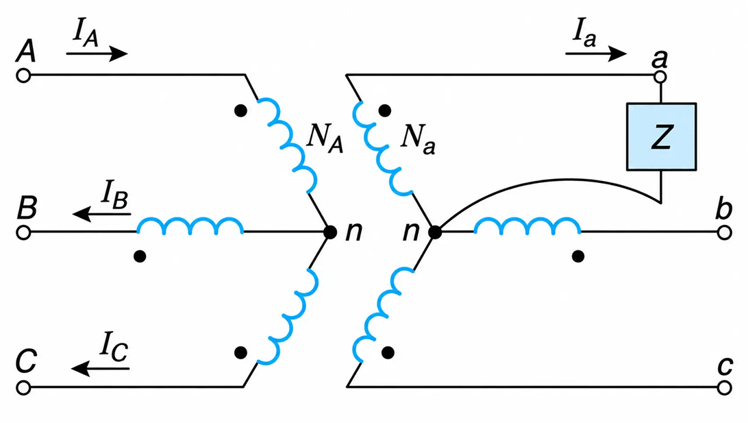 Y-Y 3-phase transformer