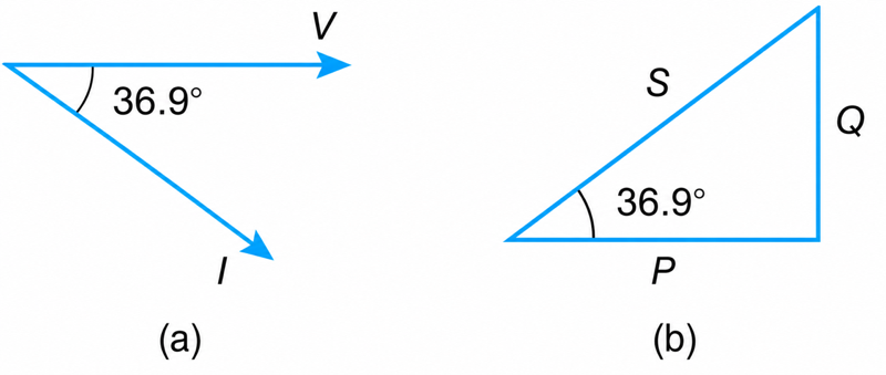Current Phasor and Power Triangle