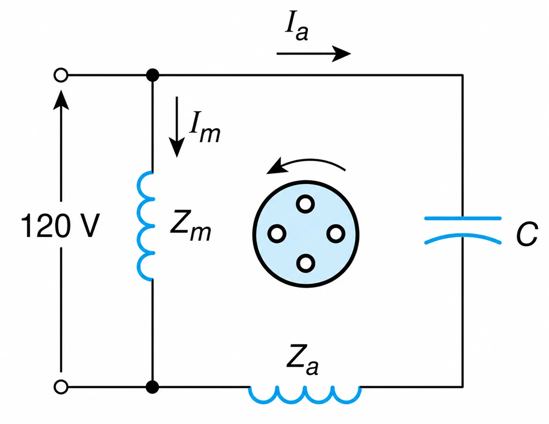 Single-phase Induction Motor of the capacitor-Start Type